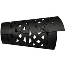 Embout de barre à rideau en métal pommeau dentelle Ø28 fonte