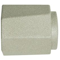 2 embouts métal Syrma Ø20 nacre