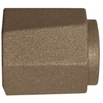 2 embouts métal Syrma Ø20 brun oxydé