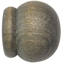 2 embouts bois anglais à emboîter Ø28 chêne brûlé