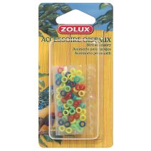 Bagues plastique pour canaris, mandarins - x50