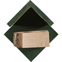 Mangeoire Bois Hut M verte - ZOLUX