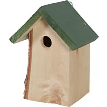 Nid bois hut 19x16x26cm vert - ZOLUX