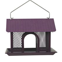 Mangeoire Duo grain métal cerise - ZOLUX