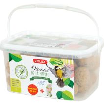Seau boules de graisse pour Oiseaux du jardin 35x90g - ZOLUX