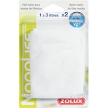 2 Filets en Nylon Aquarium Masse Filtrante 1-3L - ZOLUX