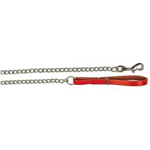 LAISSE ROUGE CUIR 1M
