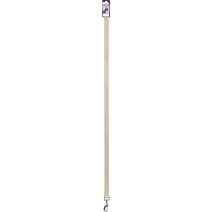 Laisse nylon coloris unis beige largeur 20 mm longueur 1 m