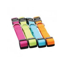 Collier en nylon réglable pour chien 15 mm turquoise - ZOLUX