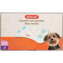 Ecuelle anti glouton chien rectangulaire 0,6L