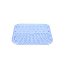 Tapis à lécher bleu m