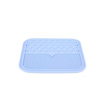 Tapis à lécher bleu l