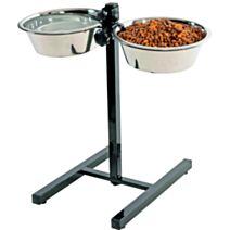 Support réglable pour chien avec 2 bols 2.5l - ZOLUX