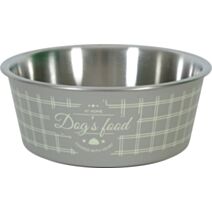 Écuelle Food Dog anti-dérapante taupe 750mL - ZOLUX