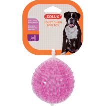 Jouet chien balle picot pop d8cm framboise