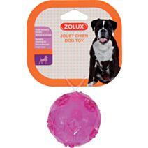 Jouet chien balle pop d6cm framboise