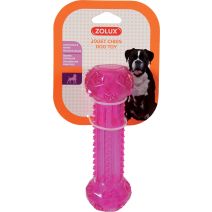 Jouet chien stick pop 15,8cm framboise