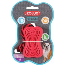Jouet chien corde caoutchouc Titan - 36cm - rouge