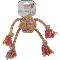 Jouet chien corde colorée pieuvre 35cm