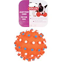 Jouet chien vinyle balle picots - Ø 10cm