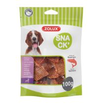 Friandise chien pavé au saumon - 100g