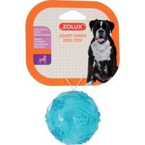 Jouet chien balle pop d6cm turquoise