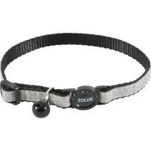 Collier nylon chat Shiny 17 à 30cm noir