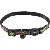 Collier nylon Arrow chat - 17 à 30cm - noir