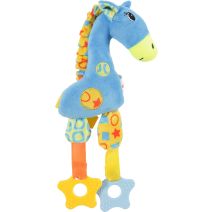 Jouet chiot peluche - Girafe - bleu