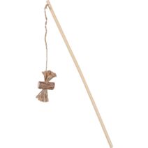 Jouet Canne à pêche Matatabi nœud naturel beige - ZOLUX