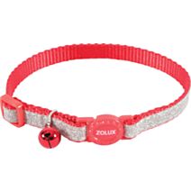 Collier nylon chat Shiny 17 à 30cm rouge