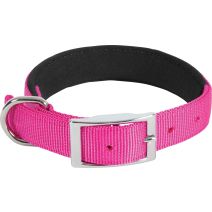 Collier nylon confort - 25mm - 40 à 50cm - Fuschia