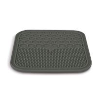 Tapis silicone à lécher l gris