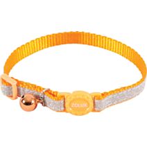 Collier nylon chat Shiny 17 à 30cm orange