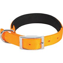 Collier nylon confort - 25mm - 30 à 40cm - Orange