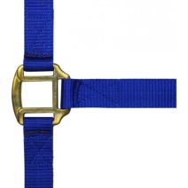 Licol nylon marine doublé cuir pour cheval - NORTON