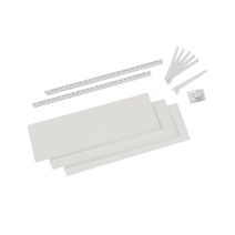 Kit csc / cr1 - 3 plateaux - 80 x 25cm - blanc neige