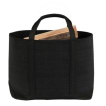 Sac à bûches Belhara noir 55x50x25cm - LE MARQUIER