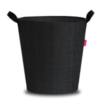 Panier rond à bûches/granules Dama noir 45x44x44cm - LE MARQUIER