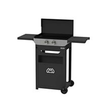 Plancha à gaz Original 260 duo Edition + chariot + couvercle - LE MARQUIER