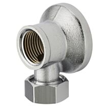 Applique murale chromée Ø 14 mm sortie femelle F1/2'' (15x21) - Noyon&Thiebault