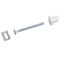 2 fixations abattant de WC vis 6x75mm tête ovale + écrou + glissière métal - NOYON & THIEBAULT