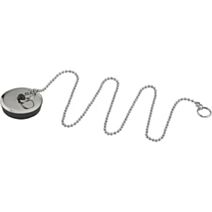 Bouchon caoutchouc inox Ø55x58 chaînette L.40cm - NOYON THIEBAULT