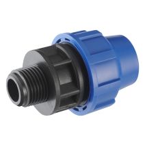 Raccord plastique pour tuyau polyéthylène mâle M15x21 Ø20 - NOYON & THIEBAULT