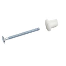 2 fixations abattant de WC vis 6x75mm tête ovale + écrou - NOYON & THIEBAULT