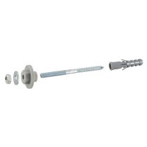 2 vis de fixation de lavabo 8x110mm avec rondelles réglables + chevilles 12x60mm - NOYON & THIEBAULT