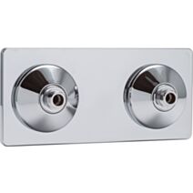 Platine de sortie de cloison alimentation 15x21 - sortie 12x17 pour lavabo/evier - FIXSYSTEM