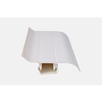 Plinthe cache fil en PVC blanc