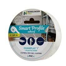 Smart profile chant plat PVC adhésif en rouleau blanc 3cmx2,6m - NORDLINGER PRO