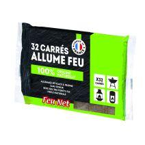 Allume feu plaque 24 carrés feunet barbecue